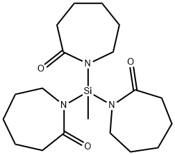 2H-Azepin-2-one, 1,1,1-(methylsilylidyne)trishexahydro- Struktur