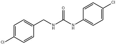 Urea, N-(4-chlorophenyl)-N'-[(4-chlorophenyl)methyl]- Struktur