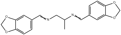1,2-Propanediamine, N1,N2-bis(1,3-benzodioxol-5-ylmethylene)- Struktur