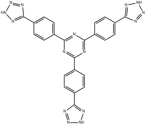 1,3,5-Triazine, 2,4,6-tris[4-(2H-tetrazol-5-yl)phenyl]- Struktur