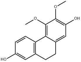 2,7-Phenanthrenediol, 9,10-dihydro-3,4-dimethoxy- Struktur