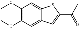 Ethanone, 1-(5,6-dimethoxybenzo[b]thien-2-yl)- Struktur
