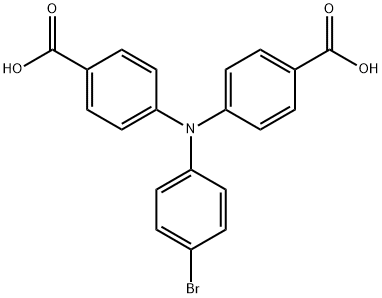 Benzoic acid, 4,4'-[(4-bromophenyl)imino]bis- Struktur