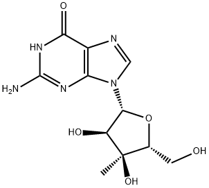 3'-beta-C-Methylguanosine Struktur