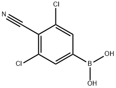 Boronic acid, B-(3,5-dichloro-4-cyanophenyl)- Structure