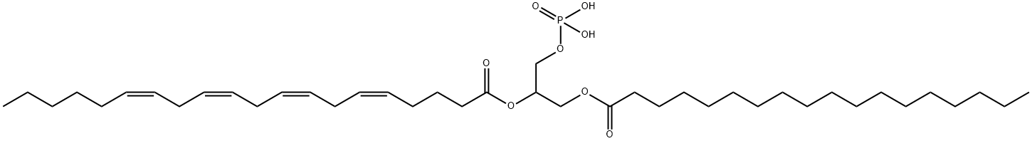 1-stearoyl-2-arachidonoylphosphatidic acid Struktur