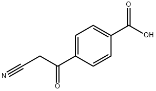 Benzoic acid, 4-(2-cyanoacetyl)- Struktur