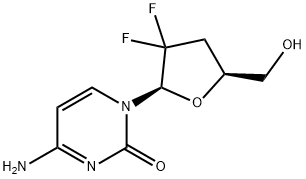 2',3'-Dideoxy-2',2'-difluorocytidine Struktur