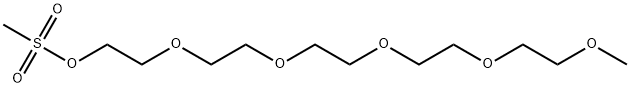 m-PEG6-Ms Structure