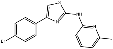 2-Pyridinamine, N-[4-(4-bromophenyl)-2-thiazolyl]-6-methyl- Struktur