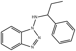 N-alpha-ethylbenzyl-1-aminobenzotriazole Struktur