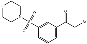 2-溴-1-[3-(嗎啉-4-磺?；?苯基]乙-1-酮, 1334149-55-1, 結(jié)構(gòu)式