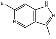 6-BROMO-3-IODO-1H-PYRAZOLO[4,3-C]PYRIDINE 結構式