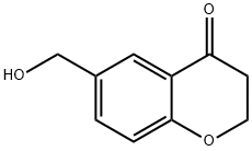 4H-1-Benzopyran-4-one, 2,3-dihydro-6-(hydroxymethyl)- Struktur