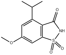 4-Isopropyl-6-Methoxysaccharin Struktur