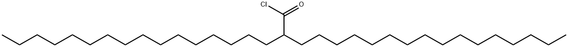 Octadecanoyl chloride, 2-hexadecyl- Structure