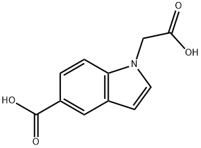 1H-Indole-1-acetic acid, 5-carboxy- Struktur