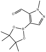 2-Methyl-4-(tetramethyl-1,3,2-dioxaborolan-2-yl)pyrazole-3-carbaldehyde Struktur