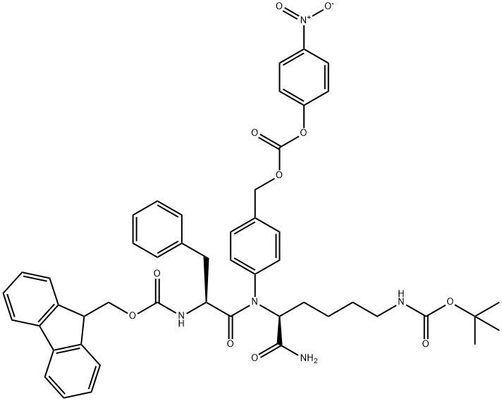 FMOC-PHE-LYS(BOC)-PAB-PNP 結(jié)構(gòu)式