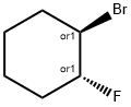 rel-1α*-Fluoro-2β*-bromocyclohexane Struktur