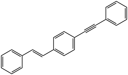 1-(反式-2-苯基乙烯基)-4-(苯基乙炔基)苯 結(jié)構(gòu)式