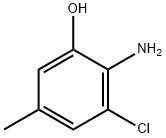 2-Amino-3-chloro-5-methylphenol Struktur