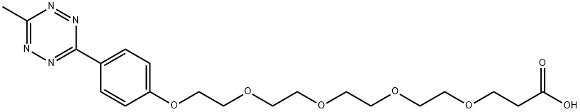 METHYLTETRAZINE-PEG4-COOH 結(jié)構式