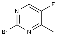 Pyrimidine, 2-bromo-5-fluoro-4-methyl- Struktur