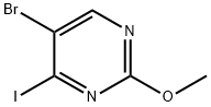 Pyrimidine, 5-bromo-4-iodo-2-methoxy- Struktur