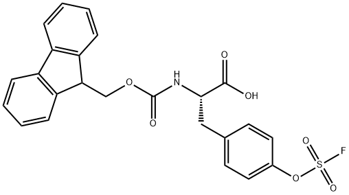 L-Tyrosine, N-[(9H-fluoren-9-ylmethoxy)carbonyl]-O-(fluorosulfonyl)- Struktur