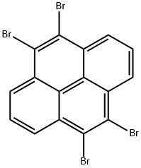 Pyrene, 4,5,9,10-tetrabromo- Struktur