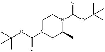 S-1,4-N,N-Boc-2-Methylpiperazine Struktur