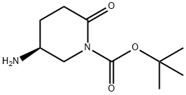 (5S)-5-Amino-2-oxopiperidine-1-carboxylic acid tert-butyl ester Struktur