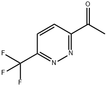 Ethanone, 1-[6-(trifluoromethyl)-3-pyridazinyl]- Structure
