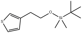 Thiophene, 3-[2-[[(1,1-dimethylethyl)dimethylsilyl]oxy]ethyl]- Struktur