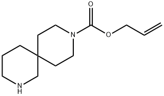 2,9-Diazaspiro[5.5]undecane-9-carboxylic acid, 2-propen-1-yl ester Struktur