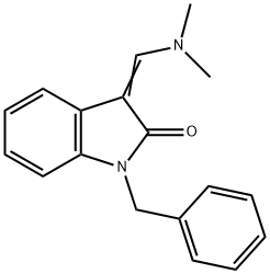 3-[(Dimethylamino)methylene]-1,3-dihydro-1-(phenylmethyl)-2H-indol-2-one Struktur
