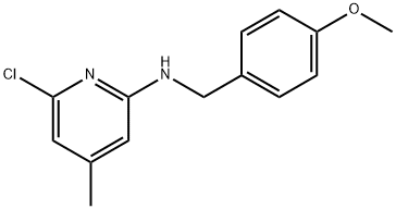 2-Pyridinamine, 6-chloro-N-[(4-methoxyphenyl)methyl]-4-methyl- Struktur