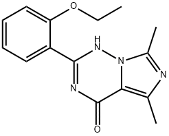 Imidazo[5,1-f][1,2,4]triazin-4(1H)-one, 2-(2-ethoxyphenyl)-5,7-dimethyl-, 224789-20-2, 結(jié)構(gòu)式