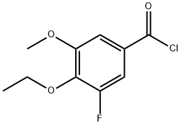 4-ethoxy-3-fluoro-5-methoxybenzoyl chloride Struktur