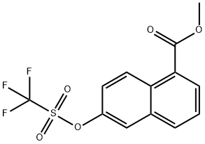 methyl 6-(trifluoromethylsulfonyloxy)-1-naphthoate Struktur