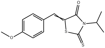 (5Z)-5-[(4-methoxyphenyl)methylidene]-3-propan-2-yl-2-sulfanylidene-1,3-thiazolidin-4-one Struktur