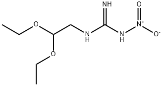 N-(2,2-Diethoxyethyl)-N''-nitro-guanidine Struktur