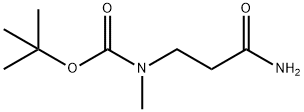 Carbamic acid, N-(3-amino-3-oxopropyl)-N-methyl-, 1,1-dimethylethyl ester Struktur