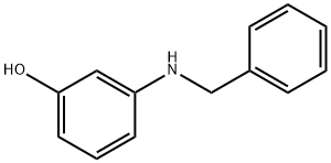 Phenol, 3-[(phenylmethyl)amino]- Struktur