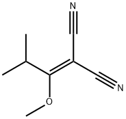 2-(1-methoxy-2-methylpropylidene)propanedinitrile Struktur
