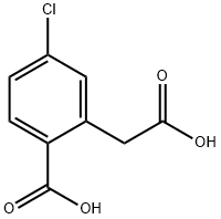 Benzeneacetic acid, 2-carboxy-5-chloro- Struktur