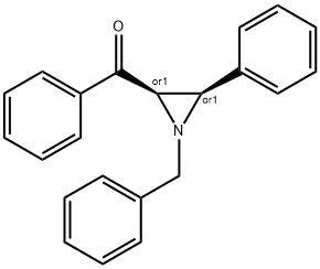rel-(2α*,3α*)-1-Benzyl-2-benzoyl-3-phenylaziridine Struktur