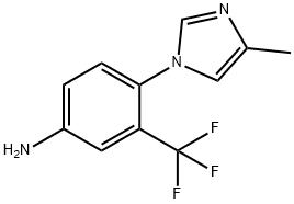 Benzenamine, 4-(4-methyl-1H-imidazol-1-yl)-3-(trifluoromethyl)- Struktur