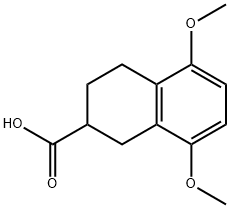2-Naphthalenecarboxylic acid, 1,2,3,4-tetrahydro-5,8-dimethoxy- Struktur